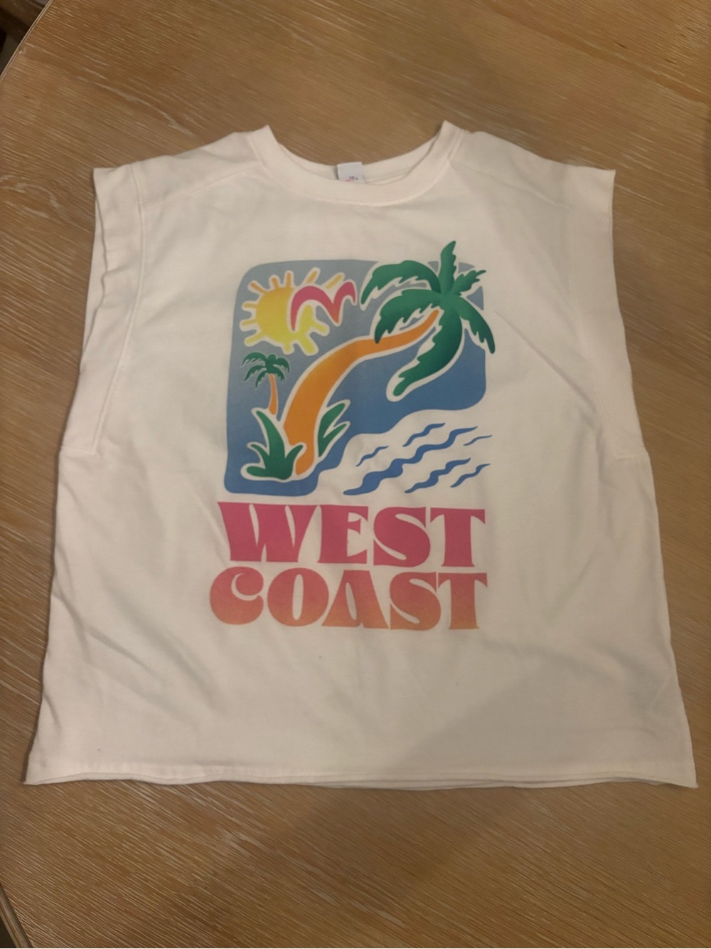 West Coast Graphic Old Navy Kids Tank Top - White